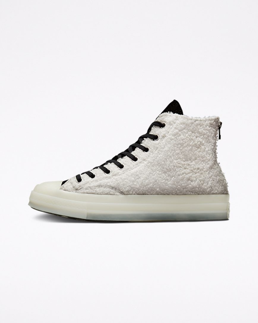 Women's Converse x CLOT Chuck 70 High Top Shoes White / Black / White | AU 13650K